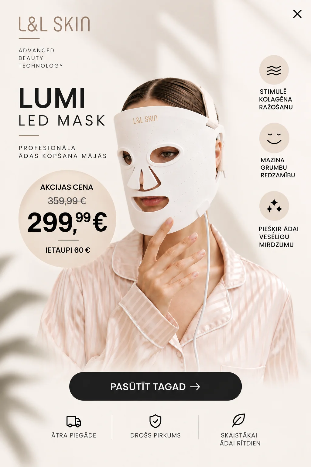 Lumi Led maskas akcijas cenas